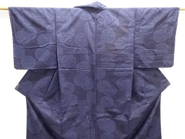  未使用品　華紋織り出し本真綿結城紬着物